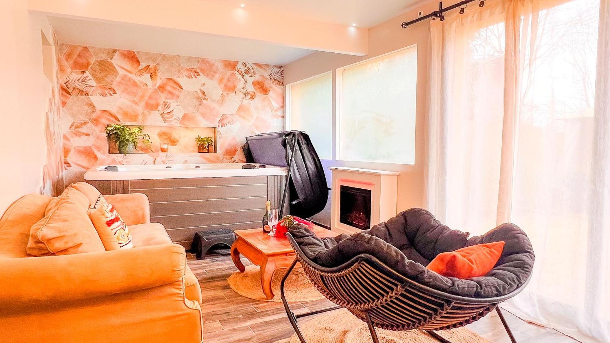 Appartement avec jacuzzi privé à Disney Quincy-Voisins Exterior foto